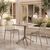 Τραπεζαρία Zoi Groovy pakoworld σετ 3τεμ cappuccino PP 80x80x74εκ |  Σετ τραπεζαρία κήπου στο espiti