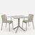 Τραπεζαρία Zoi Groovy pakoworld σετ 3τεμ cappuccino PP 80x80x74εκ |  Σετ τραπεζαρία κήπου στο espiti