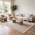 Beauty Home Σετ Κρεβατοκάμαρας 3τμχ Vision Art 9253 (67x140+67x140+67x220) Μπεζ       |  Χαλιά Κρεβατοκάμαρας στο espiti