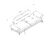 Stewehome Διθέσιος Καναπές Γκρι με Μαύρα Πόδια 200x93x45 cm 811021 |  Καναπέδες στο espiti