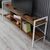 Stewehome Λευκός-Καρυδί Πάγκος Τηλεόρασης με 3 Ράφια Αποθήκευσης 160x39x65 cm 705408 |  Έπιπλα τηλεόρασης στο espiti