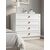 Stewehome Συρταριέρα BOHEM 4 Συρταριών Λευκή 89x84x44 cm 760872 |  Συρταριέρες -Κονσόλες στο espiti