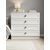 Stewehome Συρταριέρα BOHEM 4 Συρταριών Λευκή 89x84x44 cm 760872 |  Συρταριέρες -Κονσόλες στο espiti