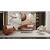 Stewehome Σετ σαλονιού Loft 3+3+1 με καμπύλο design και μεταλλικά πόδια -καφέ/ κρεμ 230x90x95 cm 569644 |  Καναπέδες στο espiti