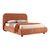 Κρεβάτι Salena pakoworld terracotta ύφασμα 160x200εκ |  Κρεβάτια στο espiti