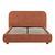 Κρεβάτι Salena pakoworld terracotta ύφασμα 160x200εκ |  Κρεβάτια στο espiti