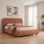 Κρεβάτι Salena pakoworld terracotta ύφασμα 160x200εκ |  Κρεβάτια στο espiti