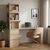 Γραφείο με βιβλιοθήκη Cliner pakoworld sonoma 140x50x180εκ |  Γραφεία στο espiti