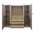 Ντουλάπα τετράφυλλη και πατάρι Alvia pakoworld sonoma 200x51x240εκ |  Ντουλάπες ρούχων στο espiti