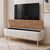 Έπιπλο τηλεόρασης Luno Megapap ύφασμα teddy χρώμα λευκό - pine oak 120x30x45εκ. |  Έπιπλα τηλεόρασης στο espiti