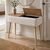 Κονσόλα Luno Megapap ύφασμα teddy χρώμα λευκό - pine oak 90x30x90εκ. |  Συρταριέρες -Κονσόλες στο espiti