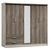 Ντουλάπα ρούχων πεντάφυλλη OLYMPUS pakoworld χρώμα castillo-toro 198x57x183εκ |  Ντουλάπες ρούχων στο espiti