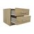 Κομοδίνο OLYMPUS pakoworld με 2 συρτάρια σε sonoma απόχρωση 47.5x40.5x40.5εκ |  Κομοδίνα στο espiti