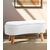 Stewehome Πουφ &amp; Παγκάκι με Ξύλινα Πόδια Κομψό Design λευκό 85x15x41 cm 418475 |  Πουφ στο espiti