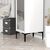 Stewehome Στενή Ντουλάπα 1 Πόρτας με Καθρέφτη και Εσωτερική Οργάνωση λευκό 40x47.5x201.4 cm 960315 |  Ντουλάπες ρούχων στο espiti