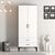 Stewehome Ντουλάπα με δύο πόρτες (T) Lidya / Λευκό 80x47x201 cm 324340 |  Ντουλάπες ρούχων στο espiti
