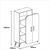 Stewehome Ντουλάπι πολλαπλών χρήσεων Λευκό 90x32x132 cm 487577 |  Βιβλιοθήκες στο espiti
