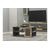 Stewehome BARE 3'li Σαλόνι Έπιπλο Τηλεόρασης Τραπεζάκι &amp; Μπουφές | Γκρι Ανθρακί Χρυσό 150x40x80 cm 165718 |  Φοιτητικα Πακετα στο espiti
