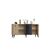 Stewehome Μπουφές Σαφίρ Δρυς Ανθρακί 150x40x79 cm 939786 |  Βιτρίνες - Έπιπλα εισόδου στο espiti