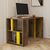 Stewehome Γραφείο μελέτης Καρυδιά / Κίτρινο 120x60x79 cm 372154 |  Γραφεία στο espiti