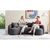 Stewehome Τριθέσιος Καναπές Καμπυλωτός Bouclé γκρι 235x90x80 cm 264030 |  Καναπέδες στο espiti