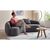 Stewehome Τριθέσιος Καναπές Καμπυλωτός Bouclé γκρι 235x90x80 cm 264030 |  Καναπέδες στο espiti