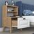 Stewehome Κομοδίνο ξύλινο με ράφια και συρτάρι 45x40x74.4 cm 841038 |  Κομοδίνα στο espiti