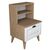 Stewehome Κομοδίνο ξύλινο με ράφια και συρτάρι 45x40x74.4 cm 841038 |  Κομοδίνα στο espiti