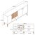 Stewehome Μπουφές Ξύλινος με Πόρτες Μαρμάρου 180x35x81 cm 292000 |  Βιτρίνες - Έπιπλα εισόδου στο espiti