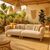 Stewehome Διθέσιος Καναπές Boho με Ξύλινα Πόδια &amp; Ύφασμα Μπεζ 211x78x75 cm 301279 |  Καναπέδες στο espiti