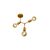 Stewehome Φωτιστικό Οροφής Χρυσό 3 Λαμπτήρων E27 30x38x12 cm 419938 |  Οροφής στο espiti