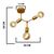 Stewehome Φωτιστικό Οροφής Χρυσό 3 Λαμπτήρων E27 30x38x12 cm 419938 |  Οροφής στο espiti