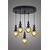 Stewehome Κρεμαστό Φωτιστικό Μαύρο 5 Λαμπτήρων E27 50x80 cm 647647 |  Οροφής στο espiti