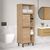 Stewehome Ντουλάπι Μπάνιου MDF με Μεταλλικά Πόδια δρυς 161.6x60x35.5 cm 408922 |  Στήλες Μπάνιου στο espiti