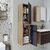 Stewehome Ντουλάπι Πετσετών Μπάνιου με Ράφια 35x30x130 cm 121384 |  Στήλες Μπάνιου στο espiti