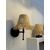 Stewehome Χειροποίητο Ραφιά Απλίκ Τοίχου Boho με Φυσική Φούντα Ασύρματο 30x24 cm 311975 |  Απλίκες στο espiti