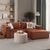 Stewehome Γωνιακός Καναπές Καθιστικού Κεραμιδί 220x150x66 cm 613130 |  Καναπέδες γωνιακοί στο espiti