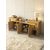 Stewehome Μπουφές Καρυδί με Φωτισμό LED 4 Πόρτες 200x40x74.5 cm 983265 |  Βιτρίνες - Έπιπλα εισόδου στο espiti