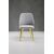 Stewehome Καρέκλα Dual Babyface Γκρι με Χρυσά Πόδια 44x45x105 cm 533600 |  Καρέκλες στο espiti