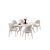 Stewehome Σετ Τραπεζαρίας Traverter Λευκό Μοντέρνο 170x90x75 cm 446699 |  Σετ τραπεζαρίες στο espiti