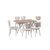 Stewehome Σετ Τραπεζαρίας 6 Ατόμων Δρυς Κρεμ 120x80x75 cm 944020 |  Σετ τραπεζαρίες στο espiti