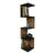 Ραφιέρα τοίχου Zigzag pakoworld oak-ανθρακί μελαμίνης 25x25x109εκ |  Ραφιέρες τοίχου στο espiti