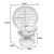 Πολυθρόνα Dorothy Inart με λευκό μαξιλάρι-λευκό rattan 115x53x147εκ |  Πολυθρόνες κήπου στο espiti