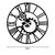 Ρολόι τοίχου Grana Inart μέταλλο σε μαύρη απόχρωση 60x3x60εκ |  Ρολόγια στο espiti