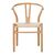 Καρέκλα Wishbone pakoworld rubberwood-σχοινί σε φυσική απόχρωση 53.5x57x74εκ |  Καρέκλες στο espiti