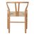 Καρέκλα Wishbone pakoworld rubberwood-σχοινί σε φυσική απόχρωση 53.5x57x74εκ |  Καρέκλες στο espiti