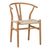Καρέκλα Wishbone pakoworld rubberwood-σχοινί σε φυσική απόχρωση 53.5x57x74εκ |  Καρέκλες στο espiti