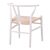 Καρέκλα Wishbone pakoworld rubberwood-σχοινί σε λευκή απόχρωση 53.5x57x74εκ |  Καρέκλες στο espiti