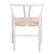 Καρέκλα Wishbone pakoworld rubberwood-σχοινί σε λευκή απόχρωση 53.5x57x74εκ |  Καρέκλες στο espiti
