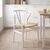 Καρέκλα Wishbone pakoworld rubberwood-σχοινί σε λευκή απόχρωση 53.5x57x74εκ |  Καρέκλες στο espiti